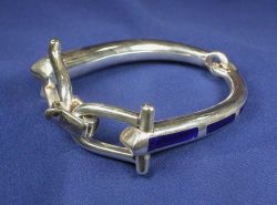 Sterling Silver and Enamel Bracelet, Gucci